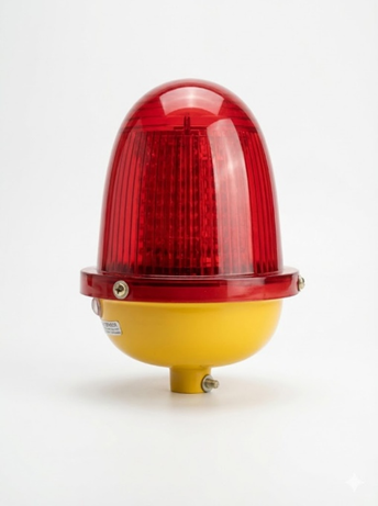 Single Red Aviation Light